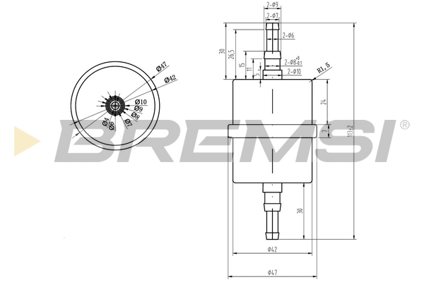Fuel filter - FE0035 BREMSI