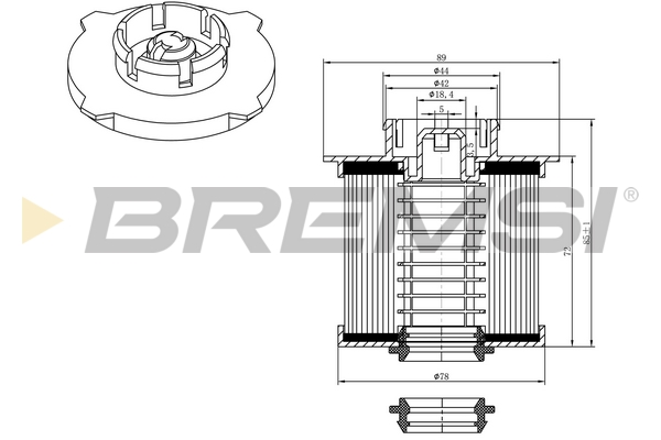 Fuel filter - FE0042 BREMSI