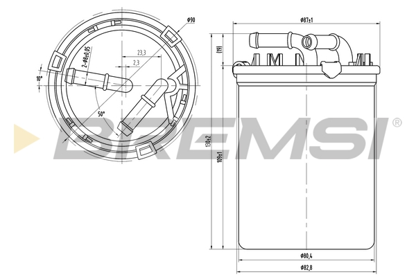 Fuel filter - FE0043 BREMSI