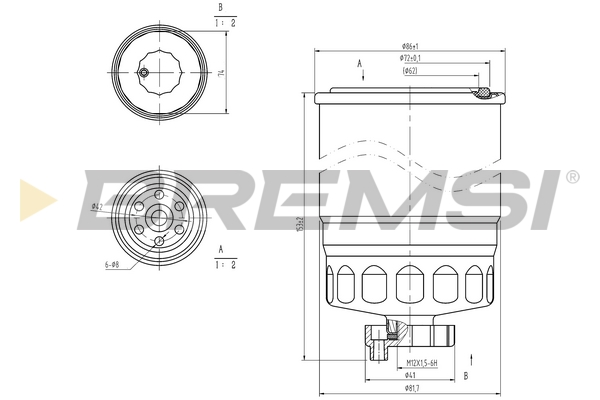 Fuel filter - FE0047 BREMSI