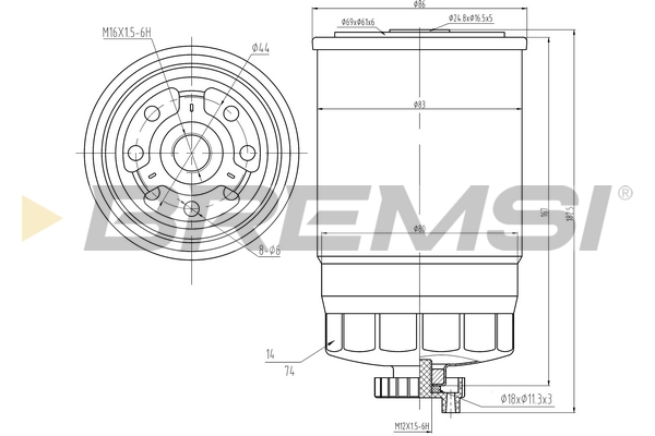 Filtro carburante - FE0049 BREMSI
