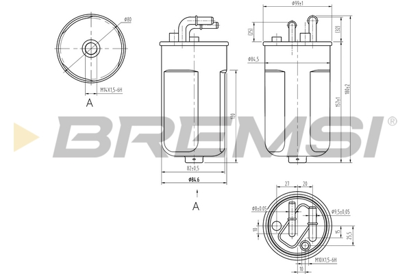 Топливный фильтр - FE0054 BREMSI