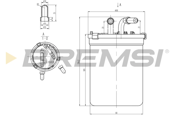 Fuel filter - FE0055 BREMSI