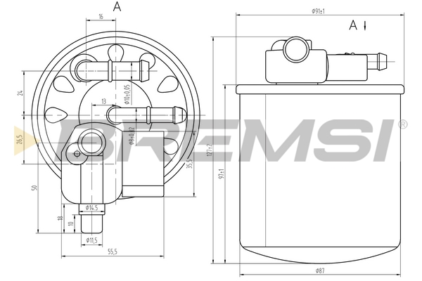 Топливный фильтр - FE0056 BREMSI