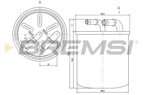 Fuel filter - FE0059 BREMSI