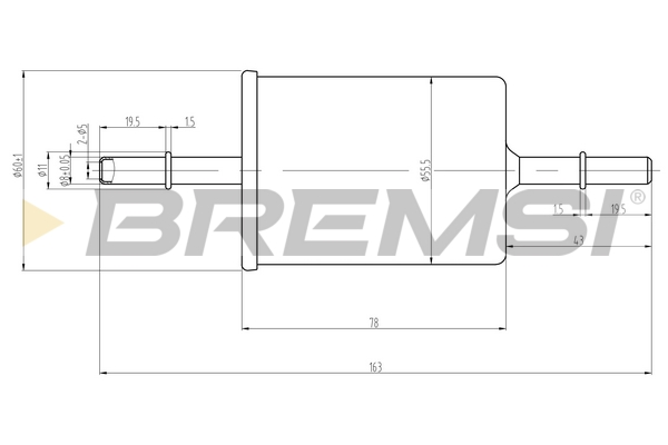Filtro carburante - FE0062 BREMSI