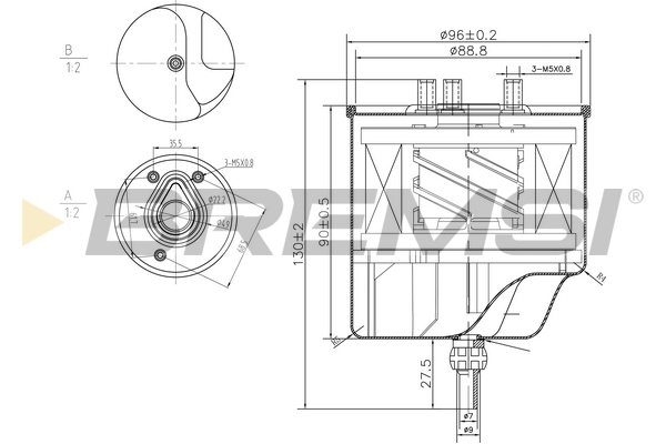 Fuel filter - FE0156 BREMSI