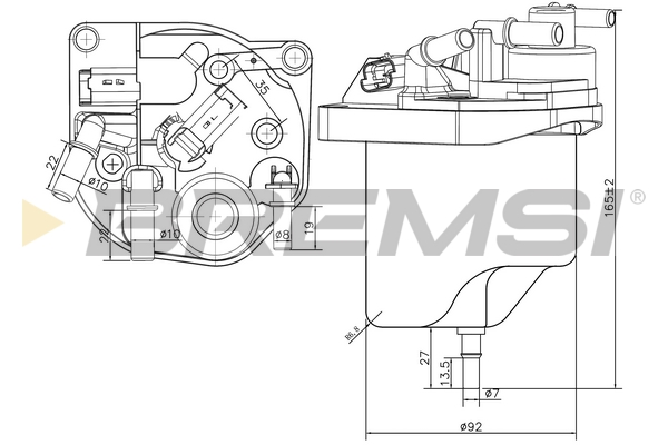 Filtro carburante - FE0222 BREMSI