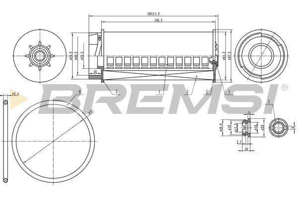 Filtro carburante - FE0334 BREMSI