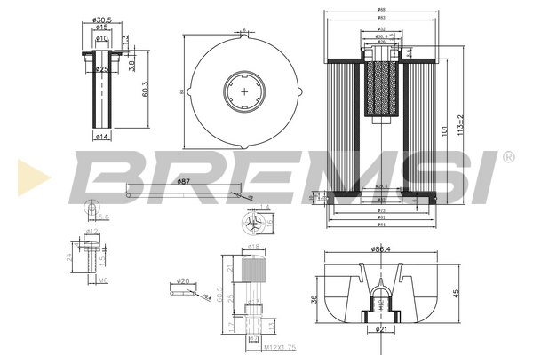 Fuel filter - FE0337 BREMSI