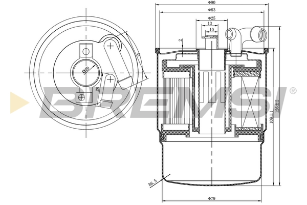 Filtro carburante - FE0346 BREMSI