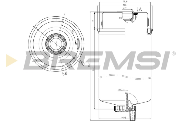 kuro filtras - FE0347 BREMSI