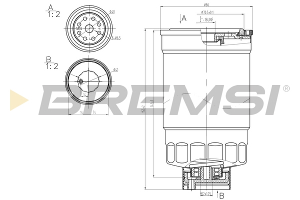 Filtro carburante - FE0348 BREMSI
