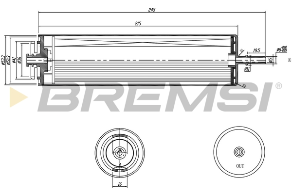 Filtro carburante - FE0353 BREMSI