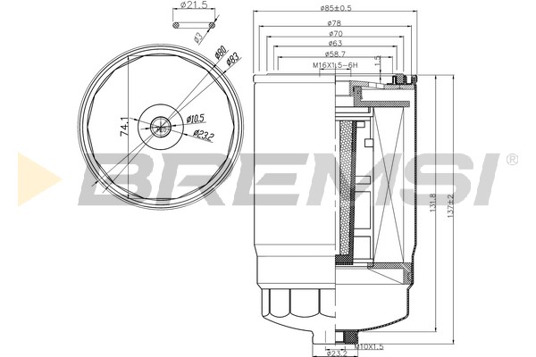 Fuel filter - FE0356 BREMSI