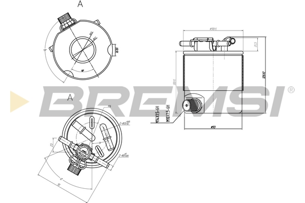Kraftstofffilter - FE0357 BREMSI