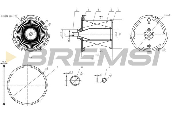kuro filtras - FE0358 BREMSI