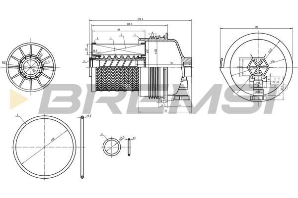 Fuel filter - FE0361 BREMSI
