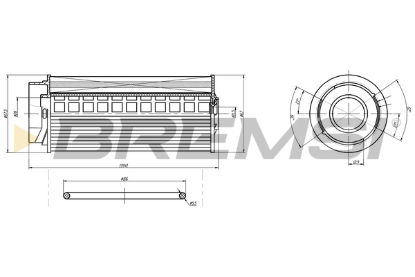 Filtro carburante - FE0365 BREMSI