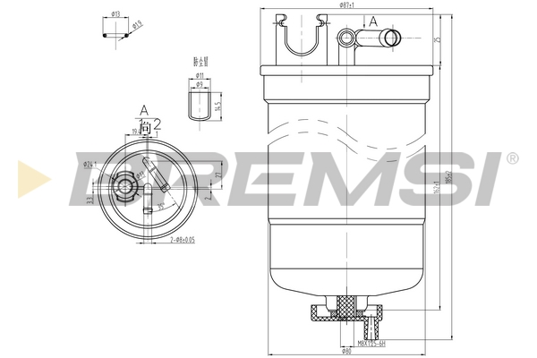 Топливный фильтр - FE0369 BREMSI