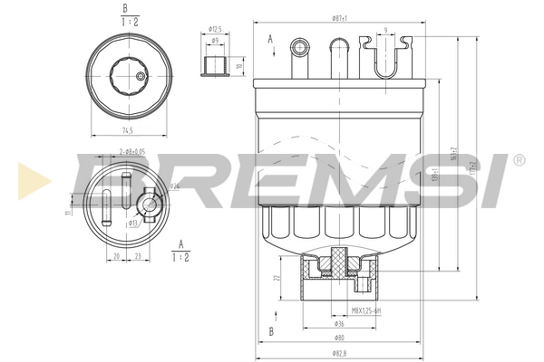 Fuel filter - FE0371 BREMSI