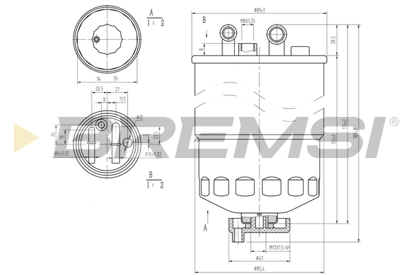 Fuel filter - FE0372 BREMSI