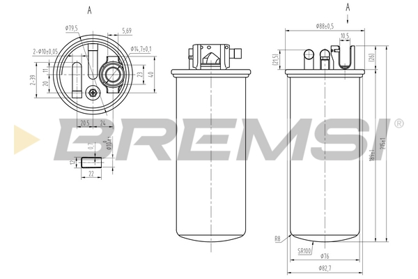 Fuel filter - FE0378 BREMSI