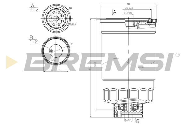 Filtro carburante - FE0379 BREMSI