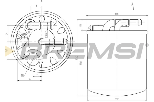 Fuel filter - FE0384 BREMSI