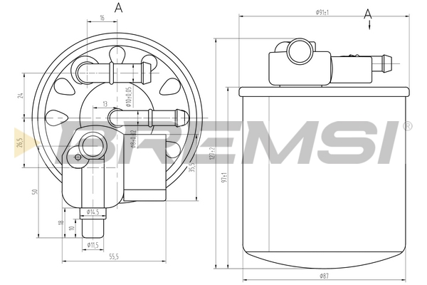 Fuel filter - FE0385 BREMSI