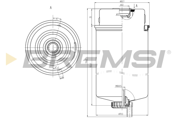 Fuel filter - FE0387 BREMSI