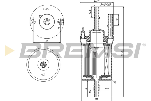 Fuel filter - FE0391 BREMSI