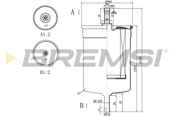 Fuel filter - FE0395 BREMSI