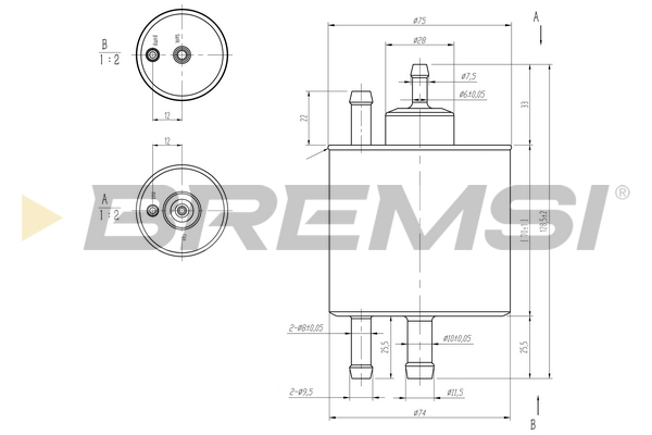 Fuel filter - FE0398 BREMSI