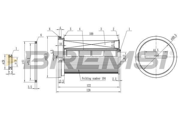 Fuel filter - FE0768 BREMSI