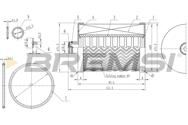 Filtro carburante - FE0771 BREMSI