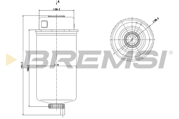 Filtro carburante - FE0778 BREMSI