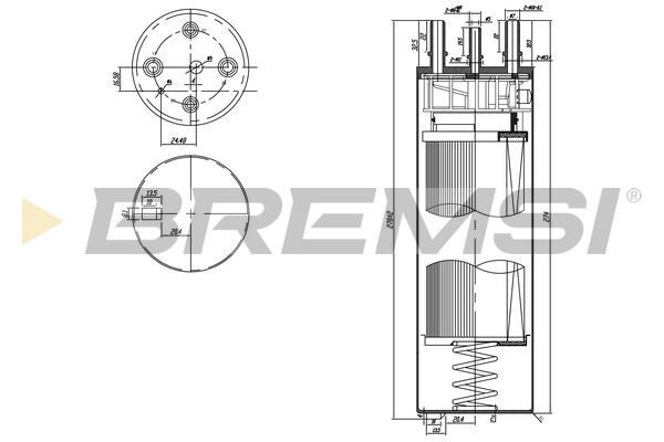 Fuel filter - FE0779 BREMSI