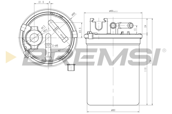 Fuel filter - FE0780 BREMSI