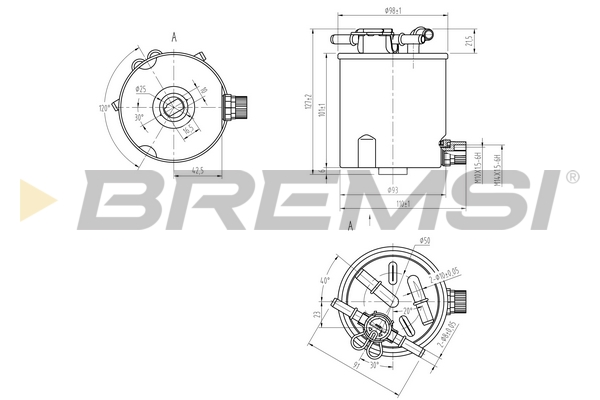Fuel filter - FE0782 BREMSI