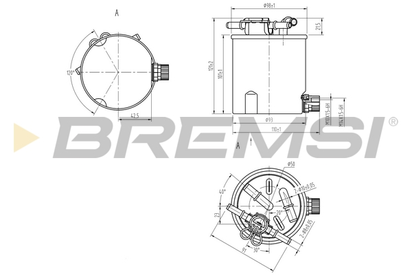 Fuel filter - FE0783 BREMSI