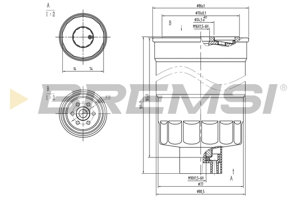 Fuel filter - FE0789 BREMSI