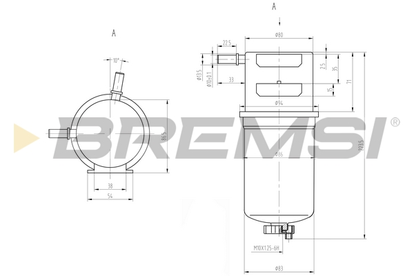 Fuel filter - FE0790 BREMSI