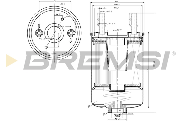 kuro filtras - FE0791 BREMSI