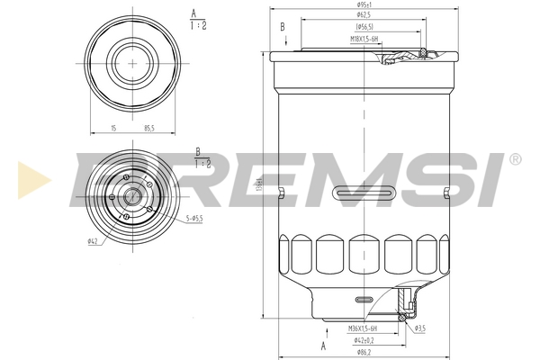Топливный фильтр - FE0798 BREMSI