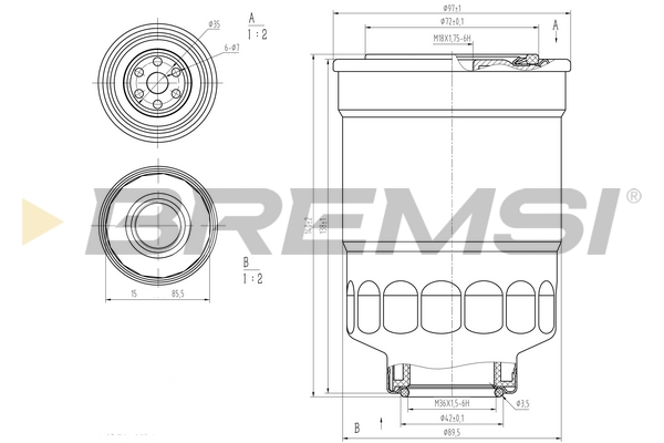 Топливный фильтр - FE0799 BREMSI