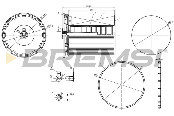 Fuel filter - FE0802 BREMSI
