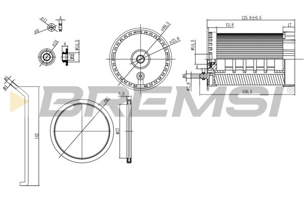Fuel filter - FE0803 BREMSI