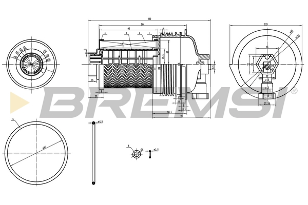 Fuel filter - FE0804 BREMSI