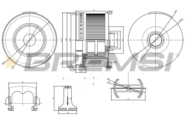 Fuel filter - FE0808 BREMSI